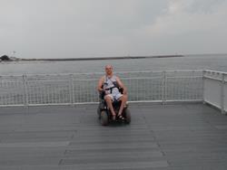 Na molo w Kołobrzegu