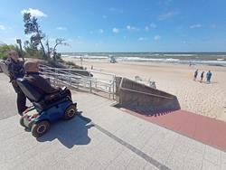 Zejście na plażę dla osób niepełnosprawnych